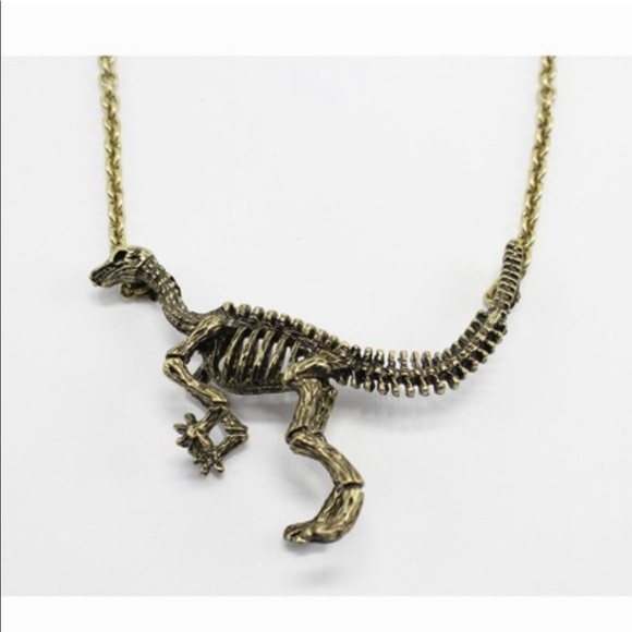 Raptor Dinosaur Pendant Necklace - Picture 2 of 4